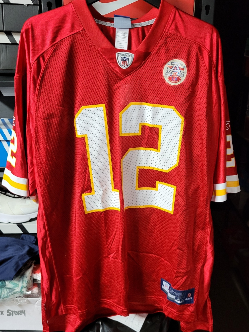 *NEW* NFL Team Apparel Brodie Croyle #12 Kansas City Chiefs Reebok Jersey Sz XL - Picture 2 of 5